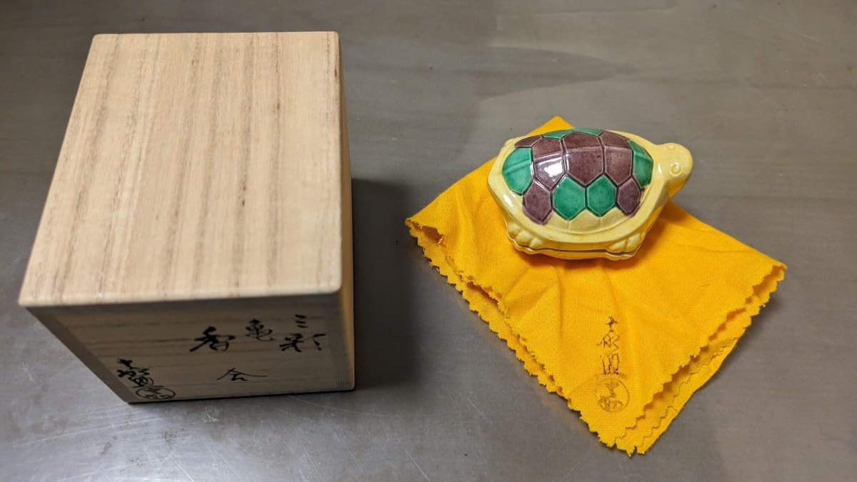 茶道具 浅黄交趾 香合 木箱付(メ1131) 茶道具 浅黄交趾 香合 木箱付(メ1131) - メルカリ